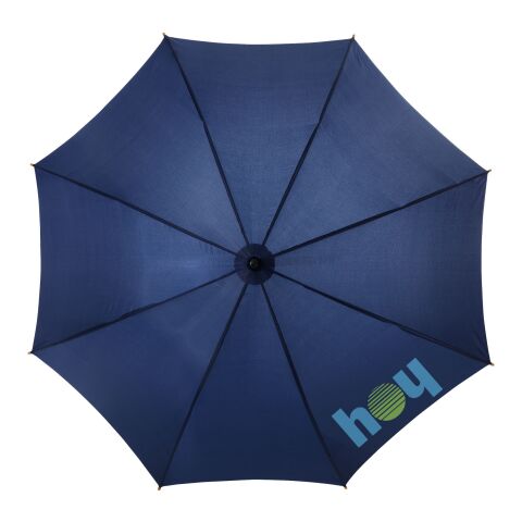 Kyle 23&quot; auto open umbrella wooden shaft and handle Standard | Navy | No Branding | not available | not available | not available