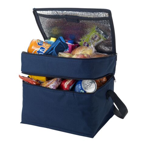 Oslo 2-zippered compartments cooler bag Standard | Deep blue | not available | No Branding | not available | not available | not available
