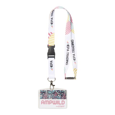Balta sublimation lanyard - double side Solid black-White | 10mm | No Branding | not available | not available
