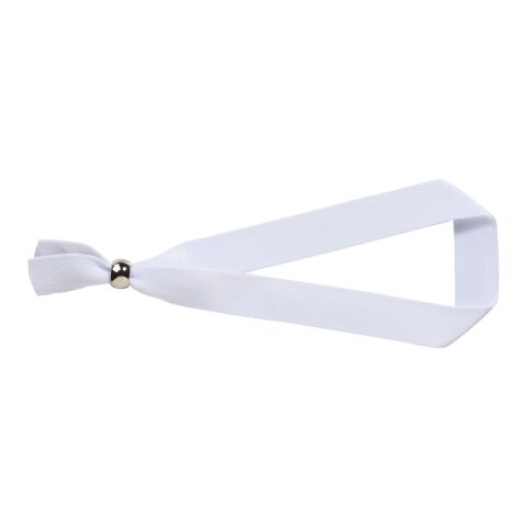 Evi recycled PET festival bracelet with metal closure White | No Branding | not available | not available