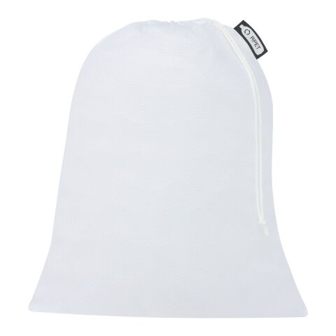 Recycled polyester grocery bag 30x41 cm White | No Branding | not available | not available