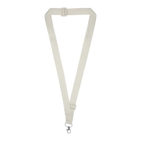 Liv adjustable sublimation RPET lanyard white-white | No Branding | not available | not available