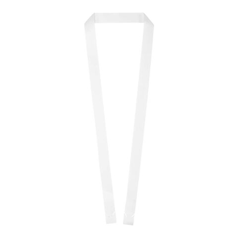 Kord RPET lanyard with paper badge  White | 20mm