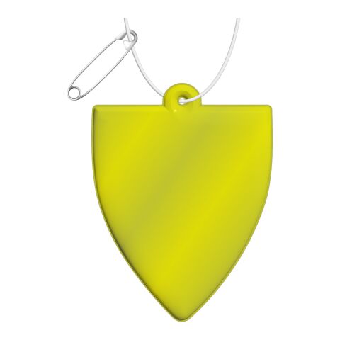 RFX™ badge reflective PVC hanger Neon yellow | not available | No Branding | not available | not available