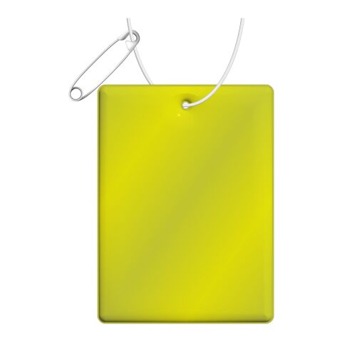 RFX™ rectangular reflective TPU hanger large Neon yellow | No Branding | not available | not available