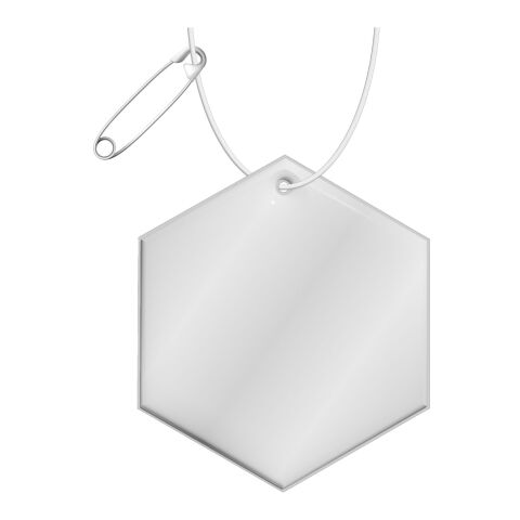 RFX™ hexagon reflective TPU hanger White | not available | No Branding | not available | not available
