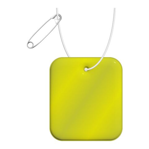 RFX™ rectangular XXL reflective PVC hanger Neon yellow | No Branding | not available | not available