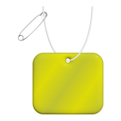 RFX™ rectangular XL reflective PVC hanger Neon yellow | No Branding | not available | not available