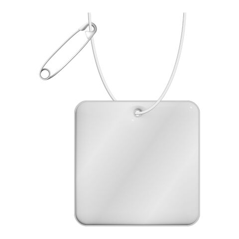 RFX™ square reflective PVC hanger White | No Branding | not available | not available