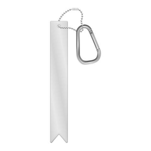 RFX™ H-9 lightweight reflective PVC hanger with carabiner white | No Branding | not available | not available
