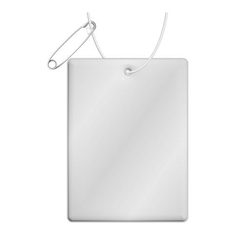 RFX™ H-12 rectangular lightweight reflective PVC hanger - large white | No Branding | not available | not available