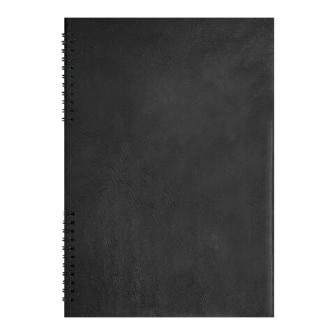 EcoNotebook NA4 with PU leather cover Solid black | No Branding | not available | not available