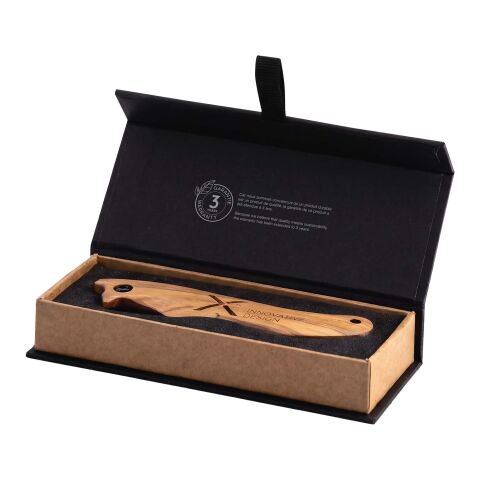 SCX.design T33 foldable olive wood knife Brown