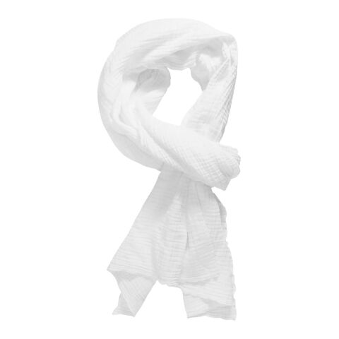 Citizen Green Scarfy cotton scarf 50 x 220 cm White | No Branding | not available | not available