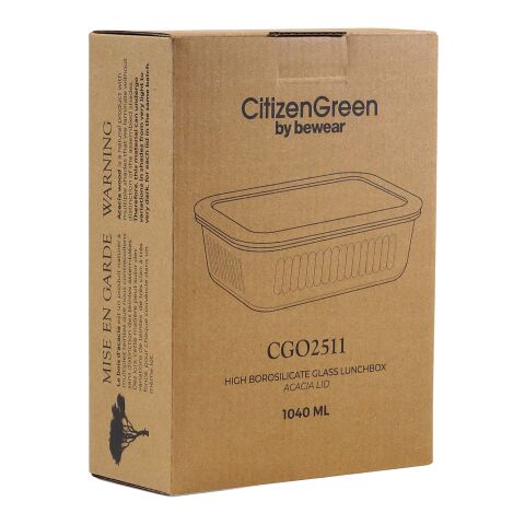 Citizen Green Purlunch 1000 ml borosilicate glass lunch box White