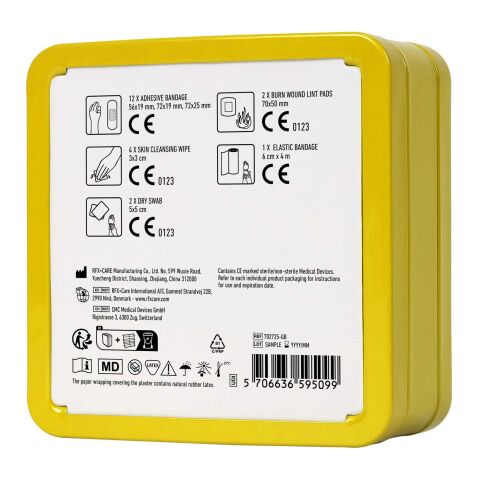 MyKit First Aid tin kit Yellow | No Branding