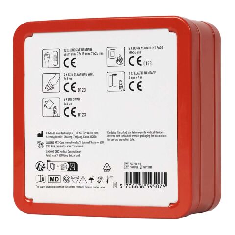 MyKit First Aid tin kit Red | No Branding | not available | not available