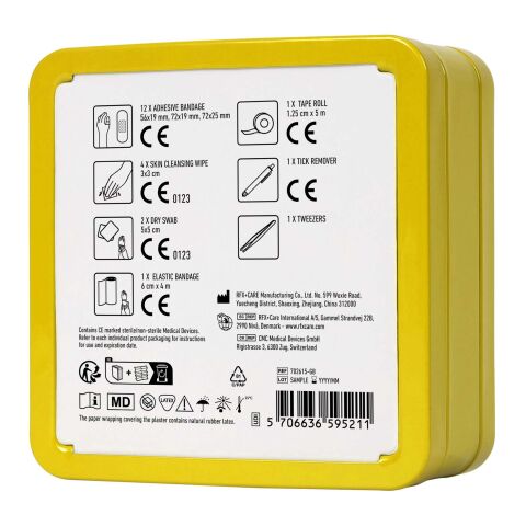 MyKit First Aid pet tin kit Yellow | No Branding