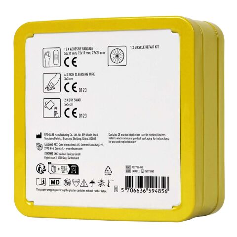 MyKit bike repair tin kit Yellow | No Branding