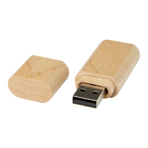 Wooden USB 2.0 with keyring Light brown | No Branding | not available | not available | 2 GB