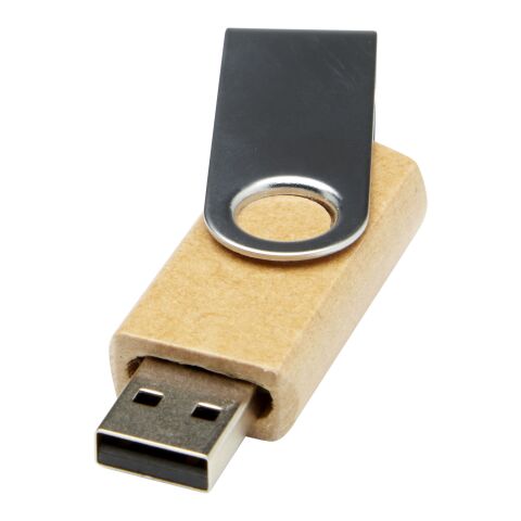 Rotate recycled paper USB 3.0 Kraft brown | No Branding | not available | not available | 16 GB