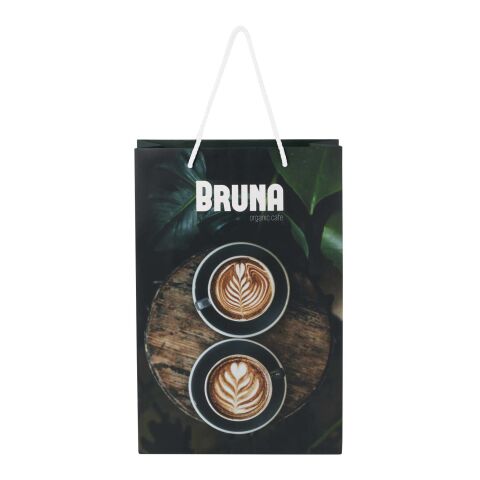 Handmade 170 g/m2 integra paper bag with plastic handles - large white | No Branding | not available | not available