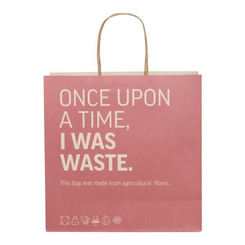 Agricultural waste 150 g/m2 paper bag with twisted handles - X large Ivory white | Not applicable | No Branding | not available | not available