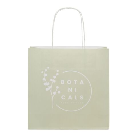 Kraft 120 g/m2 paper bag with twisted handles - small white | No Branding | not available | not available