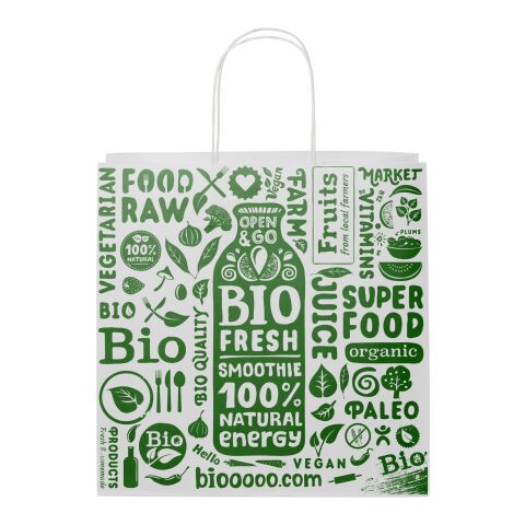 Kraft 120 g/m2 paper bag with twisted handles - X large White | Not applicable | No Branding | not available | not available