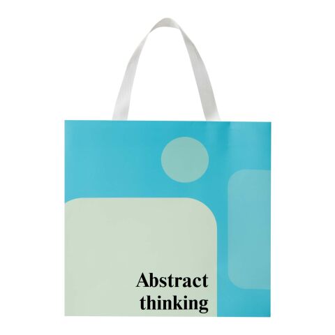 Smartfold 230 g/m2 paper bag with ribbon handles and matt lamination -  31 x 12 x 31 cm White