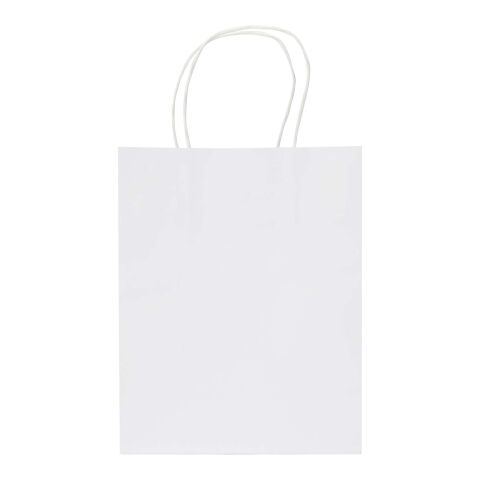 Kraft 120 g/m2 paper bag with twisted handles - 18 x 9 x 23 cm White