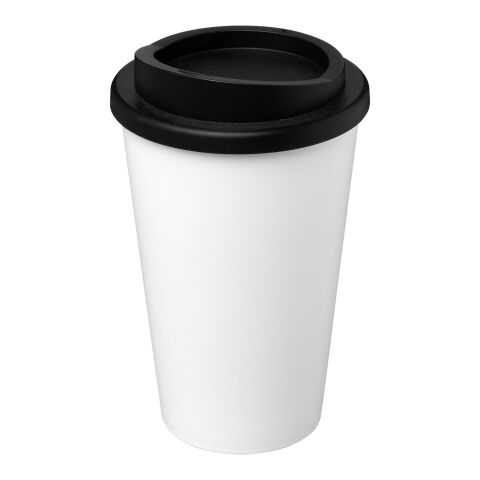 Americano 350 ml insulated tumbler White-Solid black | No Branding | not available | not available