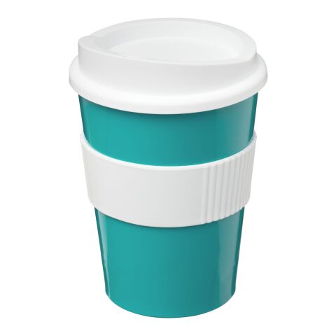 Americano® Medio 300 ml tumbler with grip Aqua blue-White | No Branding | not available | not available
