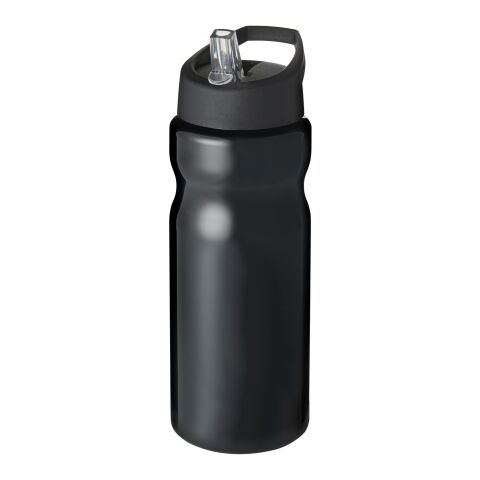H2O Active® Base 650 ml spout lid sport bottle Solid black | No Branding | not available | not available