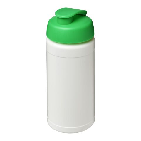 Baseline Plus 500 ml flip lid sport bottle White-Green | not available | No Branding | not available | not available