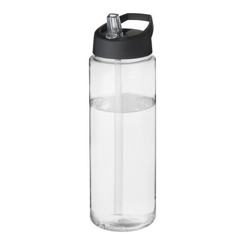 H2O Active® Vibe 850 ml spout lid sport bottle White-Solid black | No Branding | not available | not available