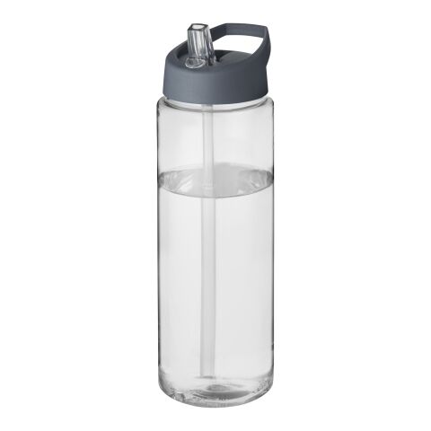 H2O Active® Vibe 850 ml spout lid sport bottle Transparent-Storm grey | not available | No Branding | not available | not available