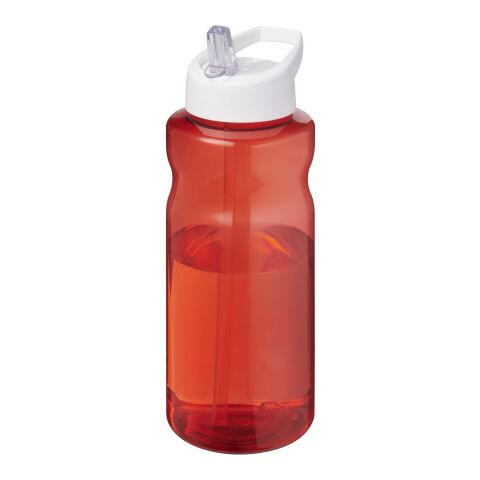 H2O Active® Eco Big Base 1 litre spout lid sport bottle Red-White | No Branding | not available | not available