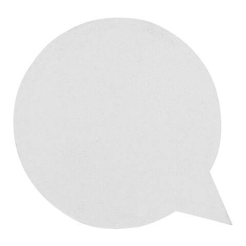 Sticky-Mate® speech bubble-shaped recycled sticky notes White | No Branding | not available | not available