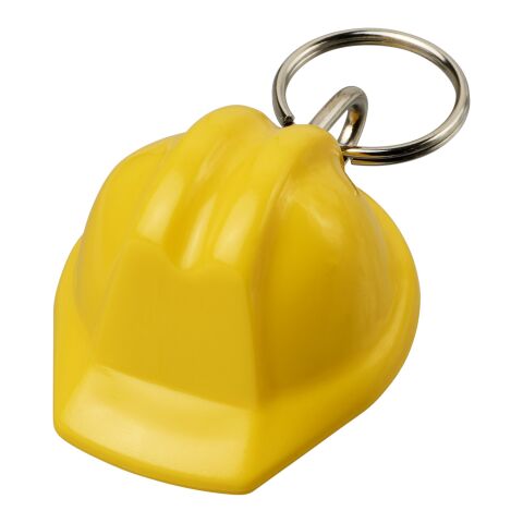 Kolt hard hat-shaped recycled keychain Yellow | No Branding | not available | not available