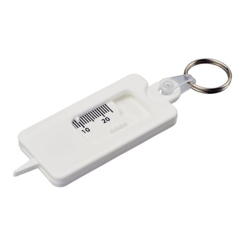Kym recycled tyre tread check keychain White | No Branding | not available | not available