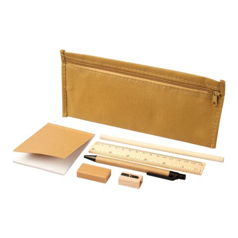 Enviro 7-piece eco pencil case set Natural | No Branding | not available | not available