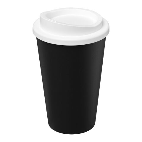Americano ECO 350 ml recycled tumbler Solid black-White | Not applicable | No Branding | not available | not available
