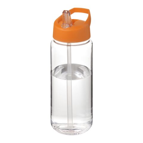 H2O Active® Octave Tritan™ 600 ml spout lid sport bottle Transparent-Orange | No Branding | not available | not available