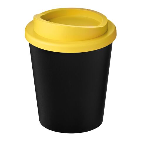 Americano® Espresso Eco 250 ml recycled tumbler Solid black-Yellow | not available | No Branding | not available | not available