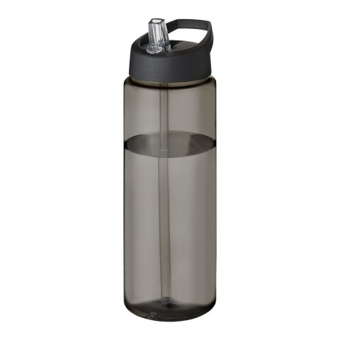H2O Active® Eco Vibe 850 ml spout lid sport bottle Charcoal-Solid black | No Branding | not available | not available