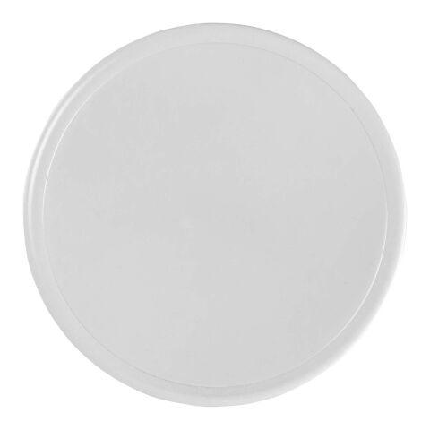 Ellison round plastic coaster with paper insert White | Not applicable | No Branding | not available | not available