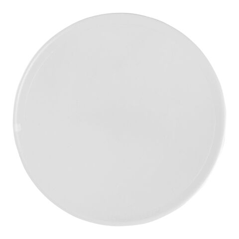 Renzo round plastic coaster White | No Branding | not available | not available