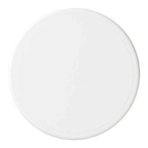 Renzo round plastic coaster White | not available | No Branding | not available | not available