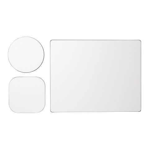 Brite-Mat mouse mat and coaster set combo Solid black | Not applicable | No Branding | not available | not available